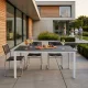 Garden Table for 6 People 156x78 cm Polywood MultiGarden, Grey White