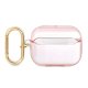 „Guess Strap Collection“ TPU dėklas skirtas „AirPods Pro“, rožinis