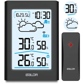 Baldr BD-911 Wireless Weather Station, Black