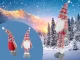 Christmas Gnome with Telescopic Adjustable Legs 50-70 cm, Red