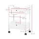Giovanni 1019 Cosmetic Trolley Table, White