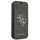 Guess 4G Big Metal Logo knygutės tipo dėklas iPhone 13 Pro Max, pilkas