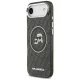 Karl Lagerfeld IML Glitter Karl & Choupette Heads Logo MagSafe iPhone Air dėklas, juodas