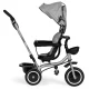 ECOTOYS 2-in-1 Tricycle Stroller with 360 Rotating Seat, Grey