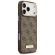 Guess 4G Logo Plate MagSafe dėklas, skirtas iPhone 17 Pro Max, rudas