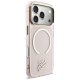 Karl Lagerfeld IML KL Script Logo MagSafe dėklas iPhone 17 Pro Max, rožinis