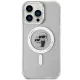 Apple iPhone 14 Pro Max 6.7\" Karl Lagerfeld Karl&Choupette Glitter MagSafe Case Cover (KLHMP14XHGKCNOT), Silver