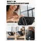 Supcase dėklas „iPhone 17 Air“ IBLSN Ares Flip Mag MagSafe, juodas