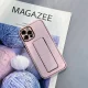 Silikoninis dėklas iPhone 13 Pro su kojele, rožinis