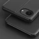 Atverčiamasis dėklas Eco Leather View Case su stovu iPhone 16e / 17e, juodas