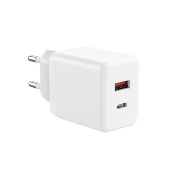 Extra Digital 35W Sieninis Įkroviklis (USB-C, USB-A) su PPS, Baltas