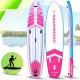 AquaPaddle Navigator pripučiama SUP irklentė 355x82x15 cm su priedais, rožinė