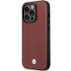 BMW Leather Diamond Pattern dėklas Apple iPhone 14 Pro, bordo