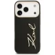 Karl Lagerfeld Karl Script Logo dėklas iPhone 17 Pro, juodas