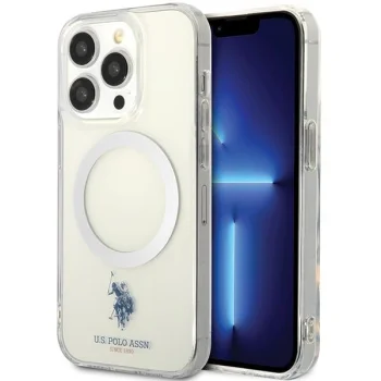 Apple iPhone 15 Pro Max 6.7'' US Polo Magsafe Collection Case Cover (Ushmp15xucit), Transparent