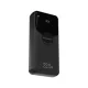 Išorinė baterija Wozinsky WFC-15B 20000mAh 22.5W PD 20W su Lightning ir USB-C laidais, juoda