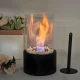 Freestanding Tabletop Bio Ethanol Fireplace Indoor Ventless, Black