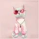 Rankinė per petį Nimmy Crossbody Glasses Cool Cat, 41 x 10 x 17.5 cm, rožinė
