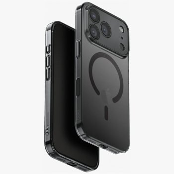 Uniq Airsuit Magclick dėklas, skirtas iPhone 17 Pro, juodas