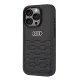 Audi dirbtinės odos dėklas, skirtas iPhone 16 Pro, juodas