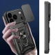Hybrid Armor Camshield Case for iPhone 17 Pro Max with Stand & Camera Cover, Black
