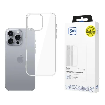 3mk Clear Case dėklas iPhone 16 Pro, permatomas