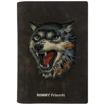 Nimmy Raptor Wolf paso dėklas ir piniginė, ruda