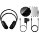 Belaidės televizoriaus ausinės Philips SHD6000BK/12, juodos