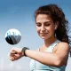 Tech-Protect nailoninis dirželis Samsung Galaxy Watch 4/5/6/7/FE, juodas ir oranžinis