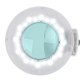 Hydraulic Beauty Bed Set A210 with LED Magnifying Lamp S5 & Stool 302, White