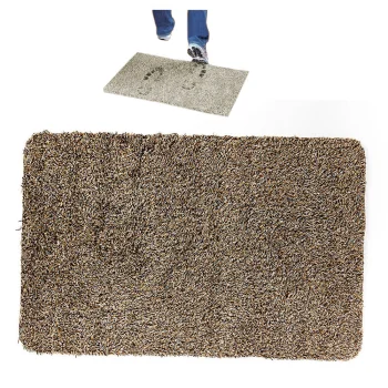Drėgmę sugeriantis durų kilimėlis Clean Step Mat, 70x46 cm, rudas