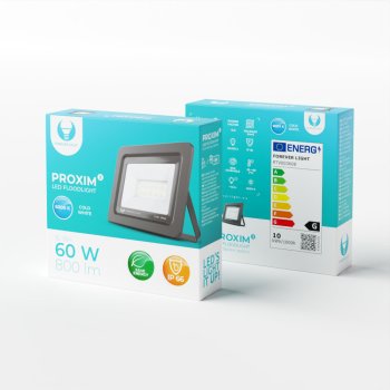LED Floodlight PROXIM II 10W 6000K IP66 Forever Light, Black