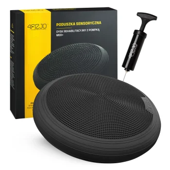 4Fizjo MED+ sensomotorinė pagalvėlė, 60 cm, juoda