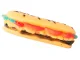 Guminis cypsintis žaislas šunims ir katėms Hamburgeris, 13 cm