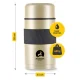 4Fizjo Mountain Goat maisto termosas, 1L, auksinis