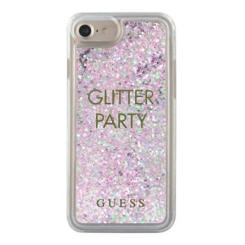 Guess iPhone 6 / 7 / 8 / SE Case Liquid Glitter Party, Purple