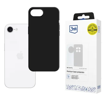 3mk Matt Case Pro dėklas Apple iPhone 16E, juodas matinis