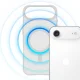 3mk Smoke MagCase dėklas telefonui iPhone Air, pusiau permatomas baltas