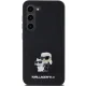 Karl Lagerfeld dėklas Samsung Galaxy S24 telefonui Silicone Karl & Choupette, juodas