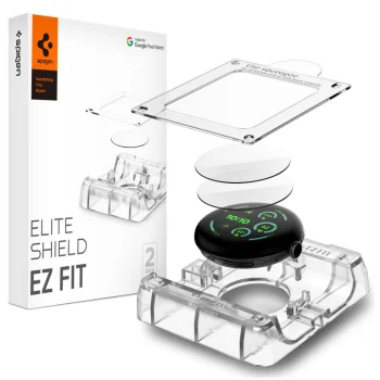 Spigen Elite Shield EZ Fit hidrogelio apsauginė plėvelė Google Pixel Watch 41 mm, 2 vnt.