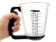 Electronic Kitchen Scale Measuring Cup with LCD Display, 1kg/1g, Black