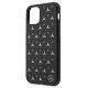 Mercedes dėklas iPhone 11 / Xr Silver Stars Pattern, juodas
