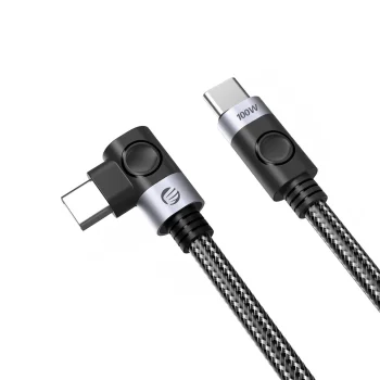 Orico USB-C to USB-C Right Angle Cable PD 100W 1m, Black