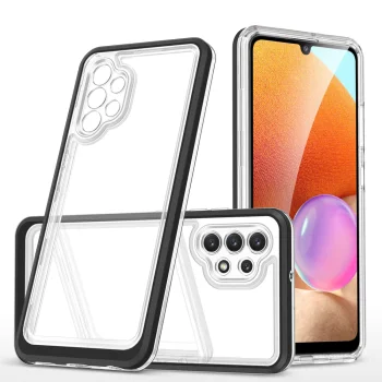 Dėklas Samsung Galaxy A72 4G Hybrid Armor Clear 3 in 1, juodas