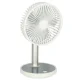 Wireless USB Desk Fan, 4 Speeds, LED, 38 cm, White