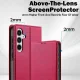 Samsung Galaxy A55 ( SM-A556B/DS ) LC.IMEEKE PU Leather Wallet Protective Book Case Cover, Red