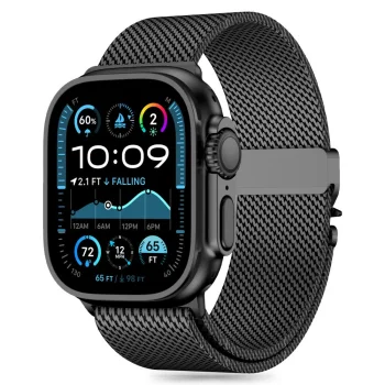 Tech-Protect Milano dirželis Apple Watch 6/7/8/9/10/SE/Ultra 1/2, juodas
