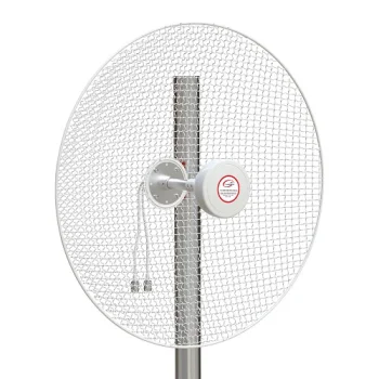5G / LTE / CBRS 2x2 MIMO parabolinė antena, 1.7–4.2 GHz, balta