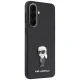 Karl Lagerfeld Fixed Glitter Ikonik Logo dėklas skirtas Samsung Galaxy A37 5G, juodas