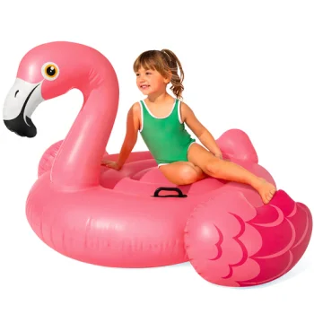 Intex pripučiamas čiužinys flamingas, 178x135x97 cm, rožinis